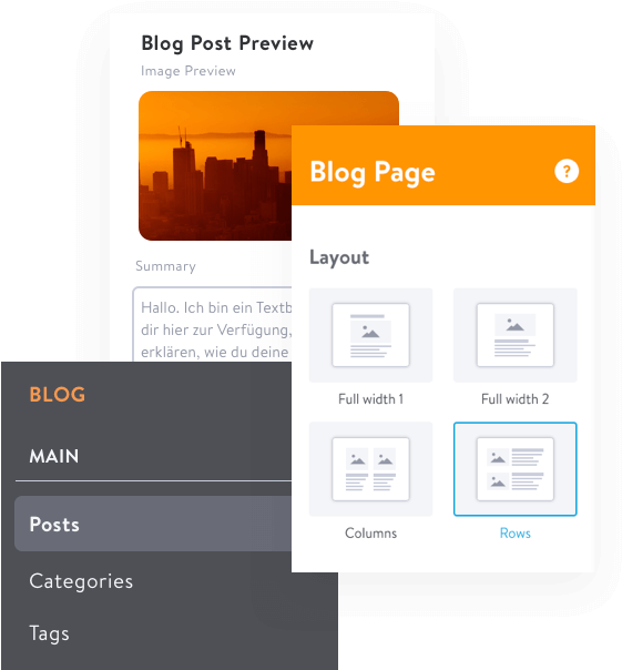 Create A Blog That's Fast, Easy, And Loaded With Features (573x618), Png Download