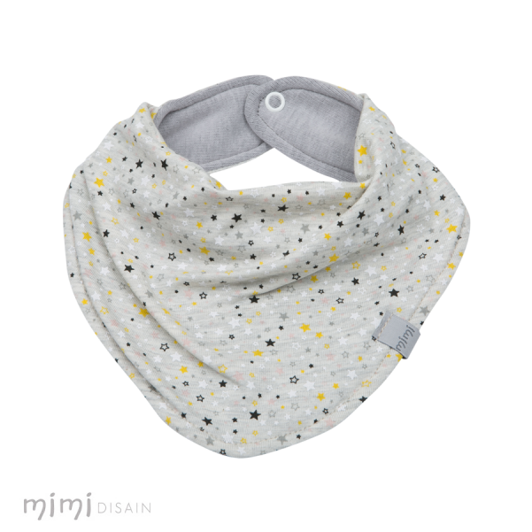 Mimi Bib Stardust Grey (800x800), Png Download