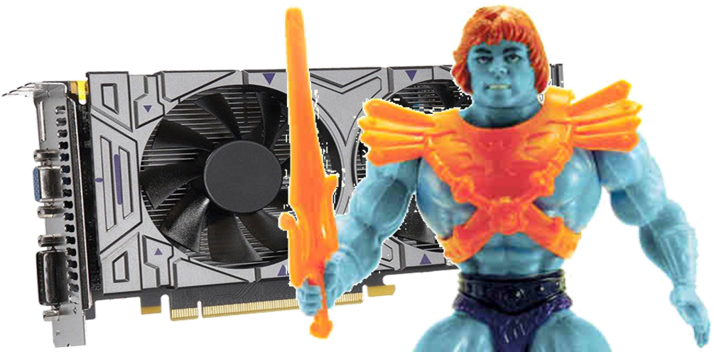 Faker Fake Graphics Card (1092x542), Png Download