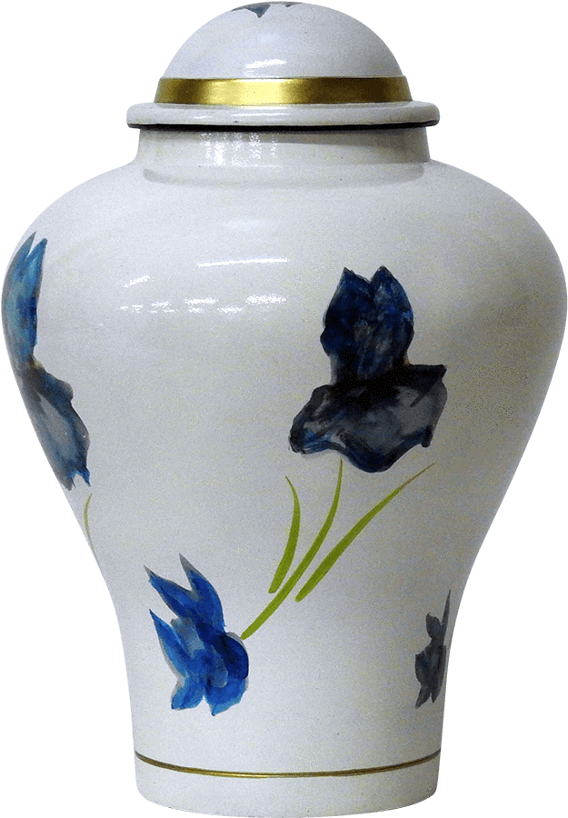 Morning Glory White Cremation Urn (1000x1000), Png Download