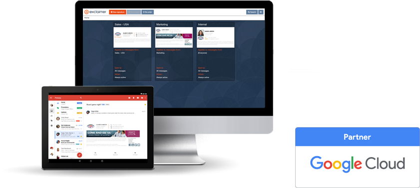 G Suite Email Signatures (840x397), Png Download