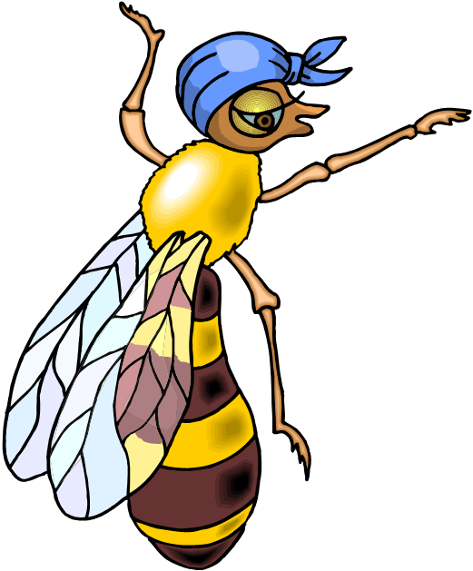 Wasp (521x629), Png Download