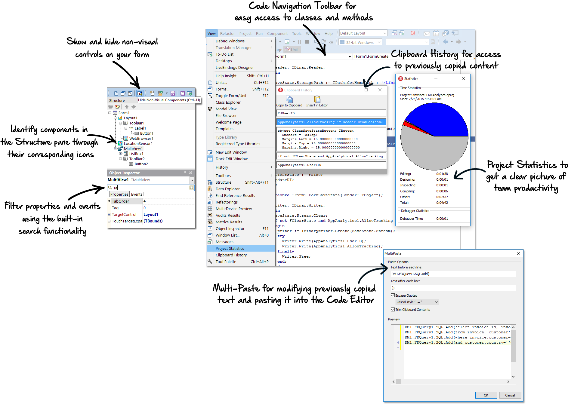 Over 20 Ide Productivity Features Are Now Directly (2031x1386), Png Download