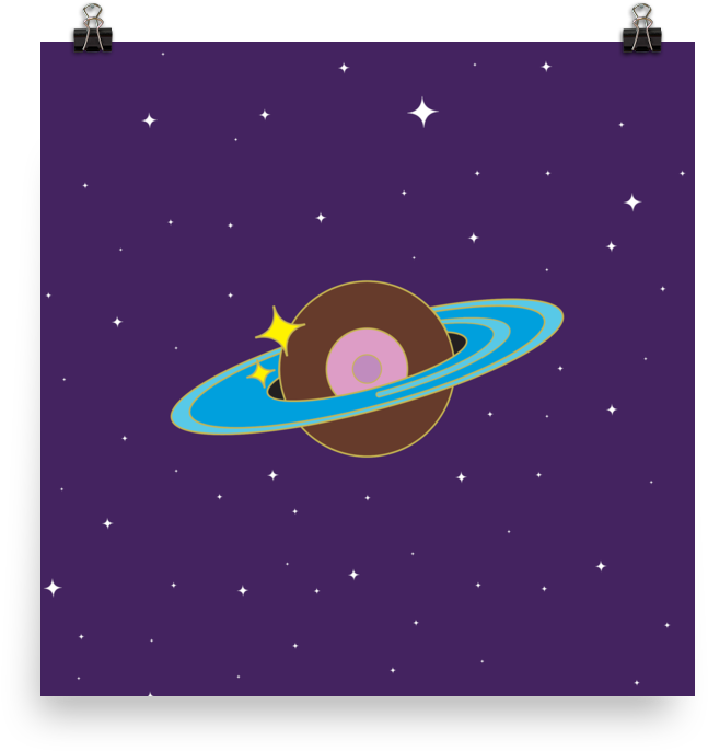 Space Boob C Poster Space Boob C Poster (1000x1000), Png Download