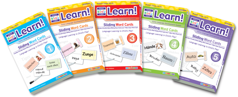 German Sliding Word Cards (800x800), Png Download