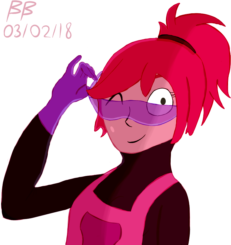 Oneshot Kip Tipping Her Goggles (866x851), Png Download