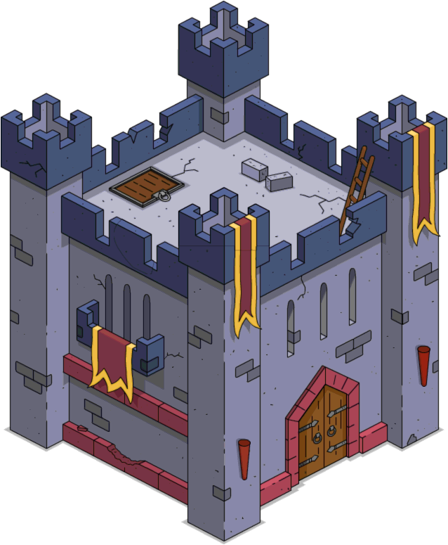 Tapped Out Barbarian Castle (638x775), Png Download