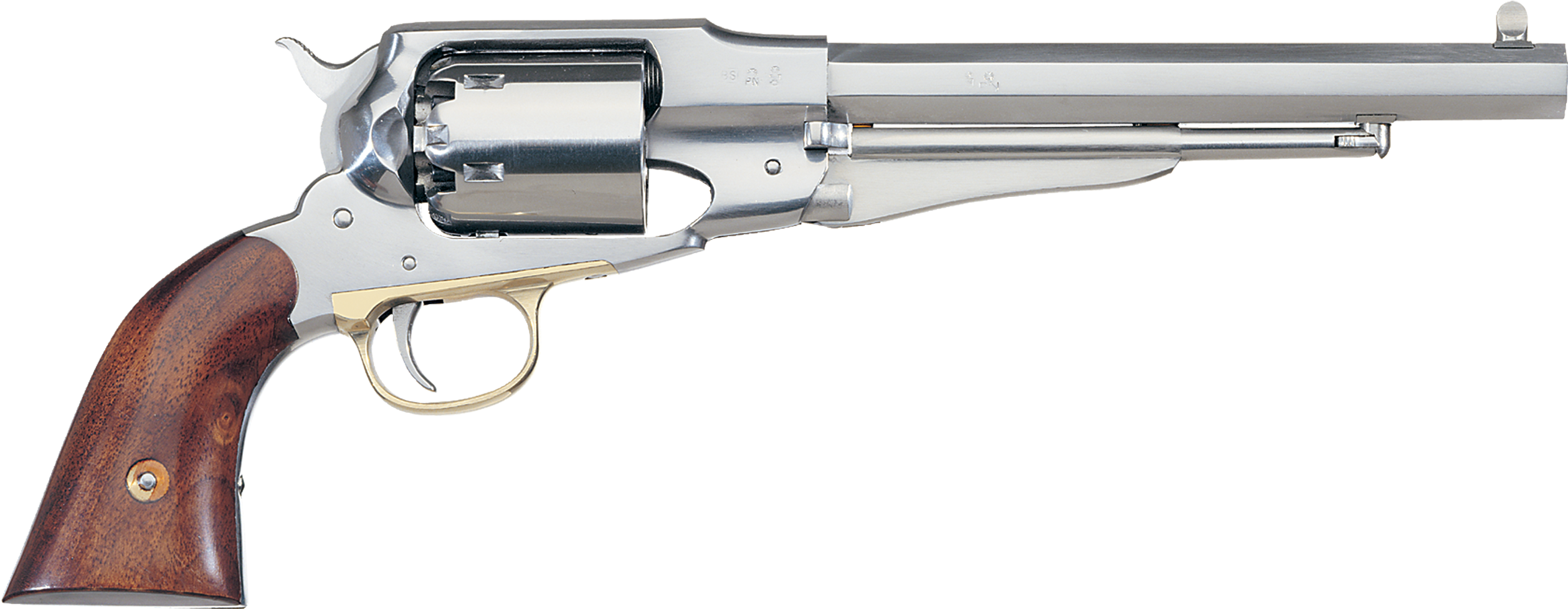 1858 New Army Revolver (3410x1200), Png Download