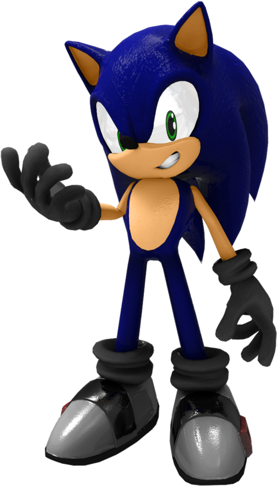This Is Sonic Black's First Form And Now This Is Sonic (750x1064), Png Download