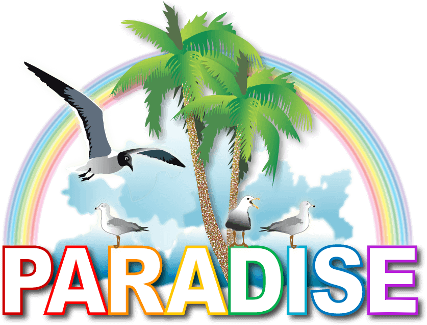 Laugh 'n Leap's Paradise Water Slide Will Take Your (877x699), Png Download