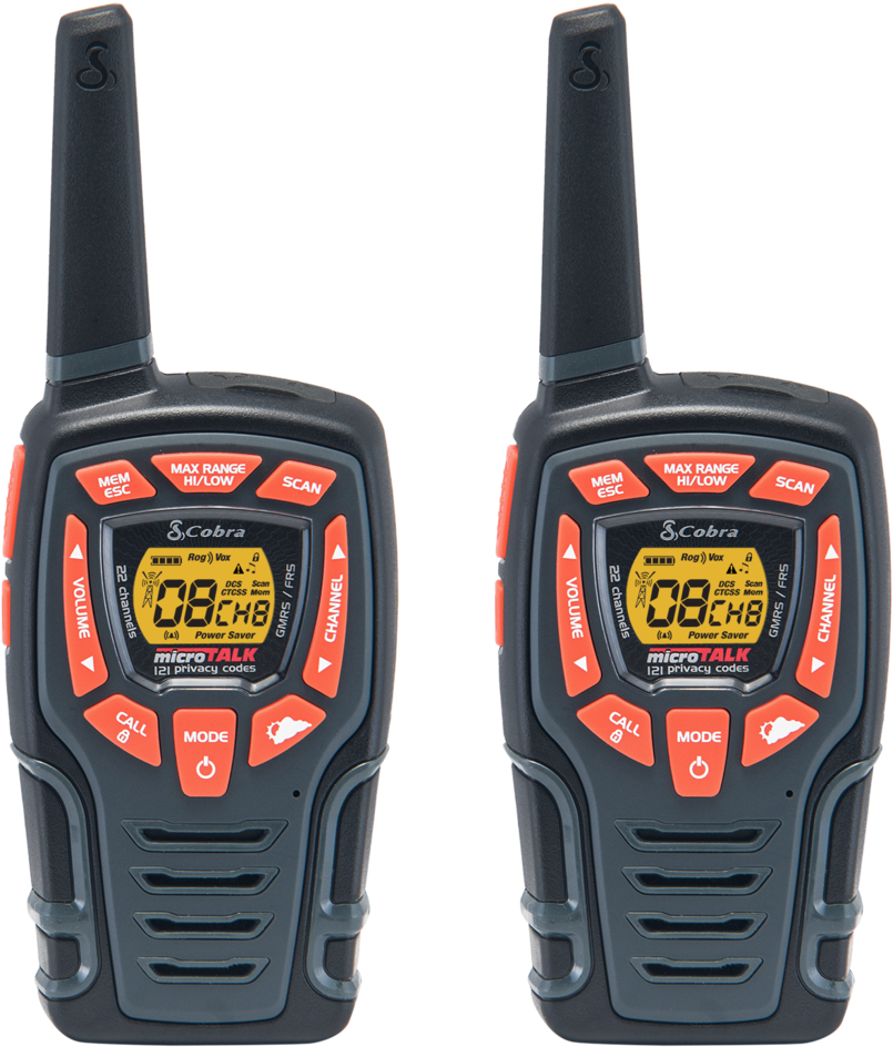 Cobra Acxt545 28-mile Two Way Radio/walkie Talkie (1024x1024), Png Download