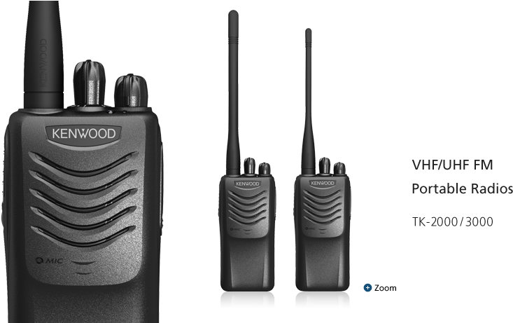 Vhf/uhf Fm Portable Radios Tk-2000/3000 (900x460), Png Download