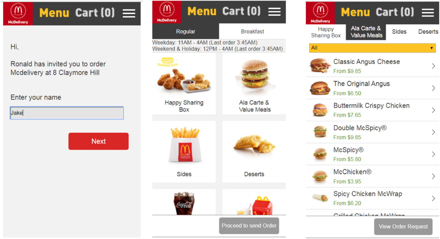 After Clicking Invite To Order, User Is Shown A Default (1427x777), Png Download