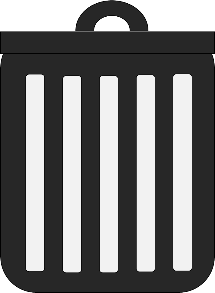 Garbage Bin Png (710x968), Png Download