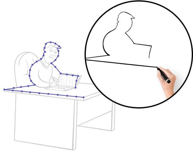 New Doodly Smart Draw Technology ™ Allows You To Draw (631x487), Png Download