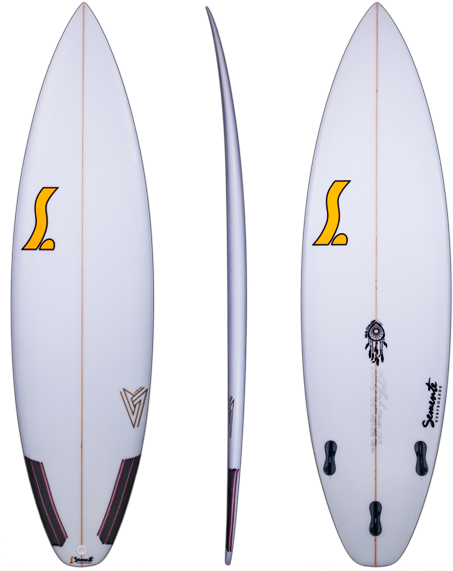 Vr Semente Surfboards Dimenses Standard (550x579), Png Download