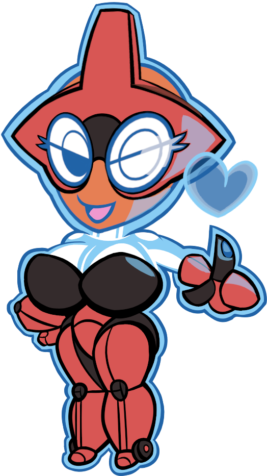 Chibi Anthro Rotom (524x933), Png Download