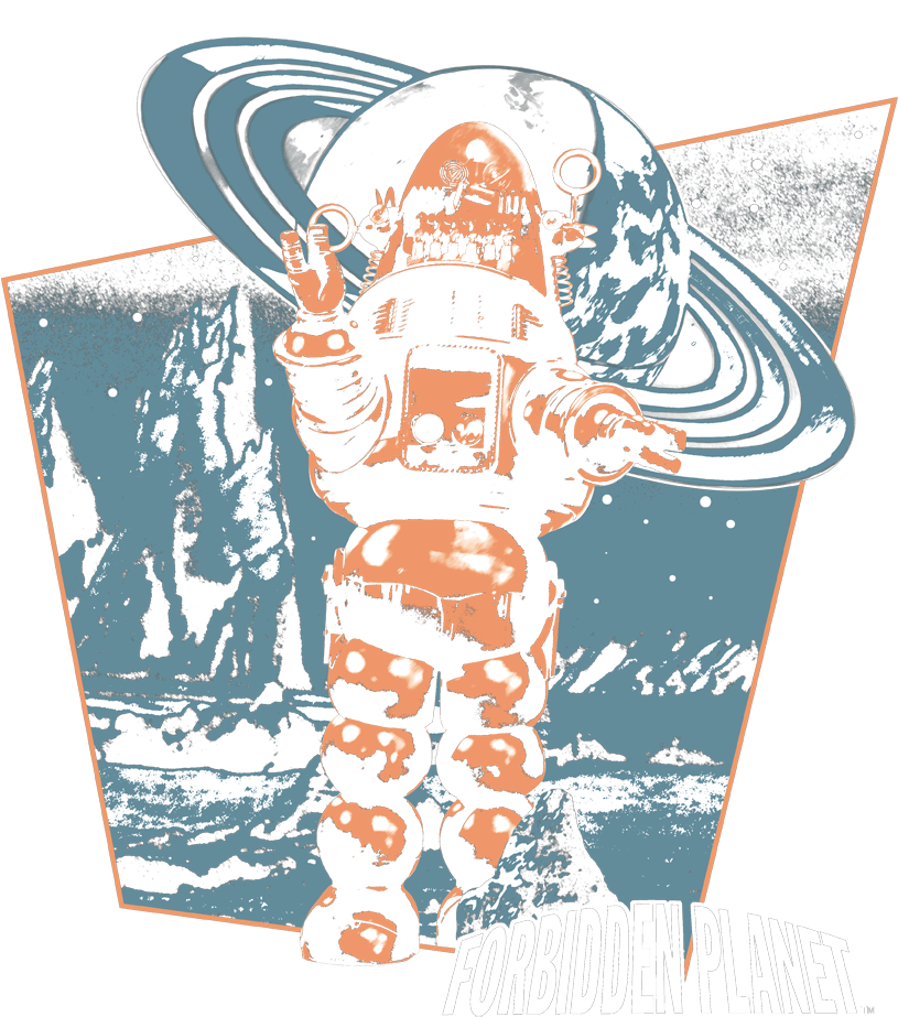 Forbidden Planet Robby Walks Youth Hoodie (864x972), Png Download