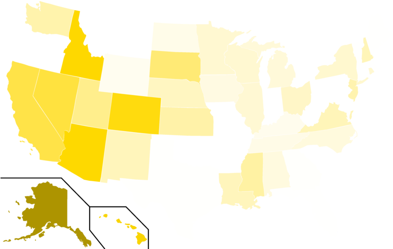 Libertarian Party Presidential Election Results, 1976 (800x495), Png Download