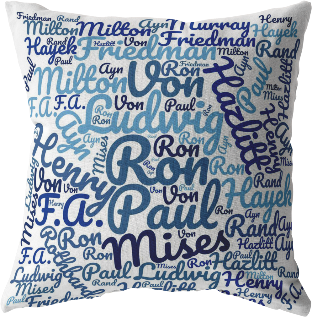 Libertarian Thinker Pillow (1024x1024), Png Download
