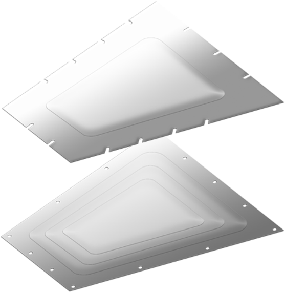 Explosion Vent / Panel Egv Intrapezoidal Shape (600x600), Png Download