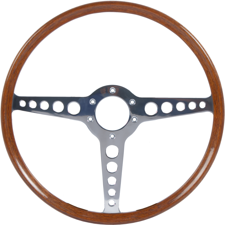 Moto Lita 15" Mahogany Steering Wheel (800x800), Png Download