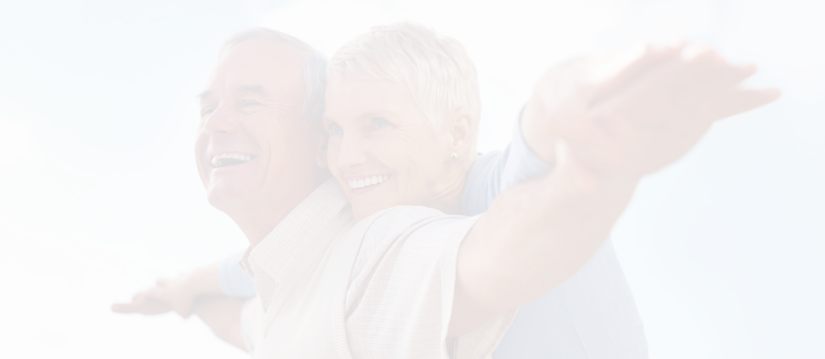 Senior Couple Stretching (1700x740), Png Download