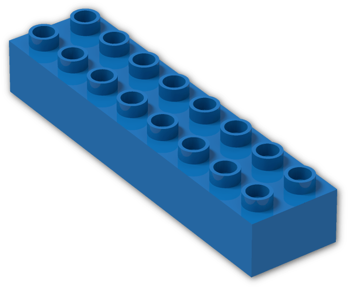 Duplo Brick 2 X 8 (800x601), Png Download