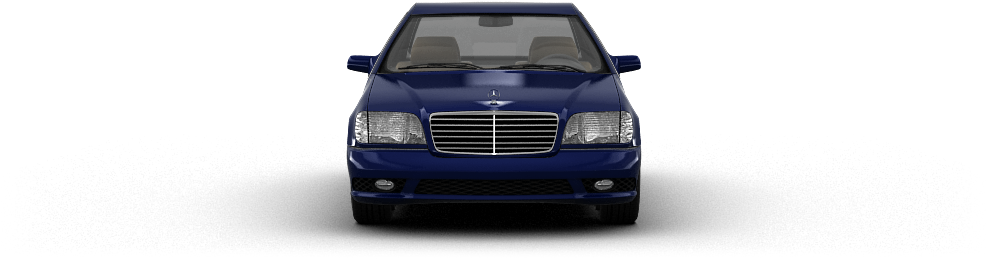 Mercedes S Class'91 By Mankey (1004x373), Png Download
