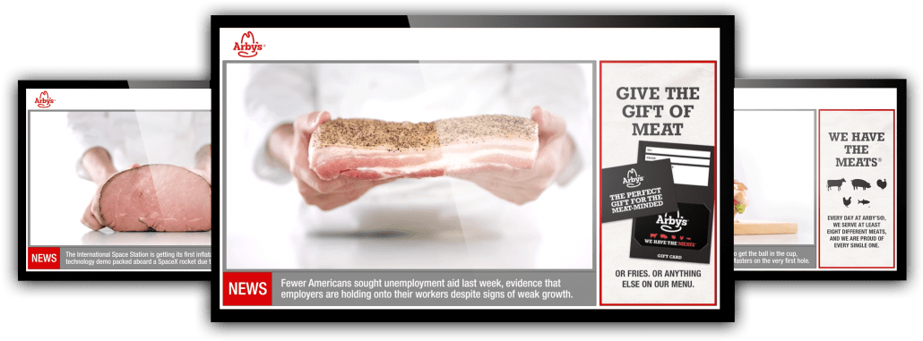 Arbys Screens (1080x405), Png Download