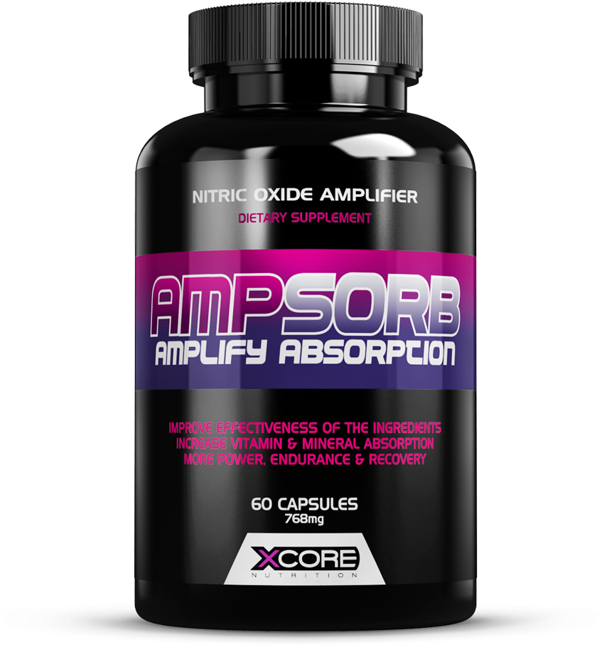 Ampsorb 60 Caps (1000x1000), Png Download