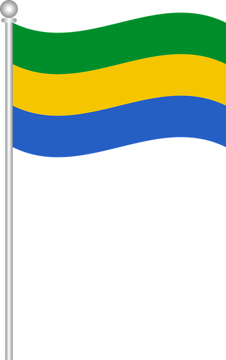 Flag Of Gabon, Flag, Gabon, World Flags (452x720), Png Download