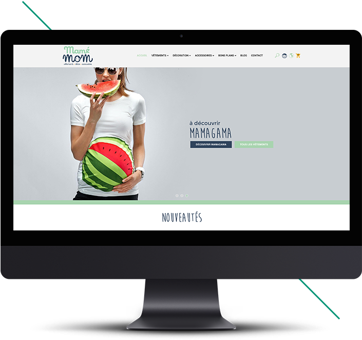 Mamemom Site Desktop (767x800), Png Download