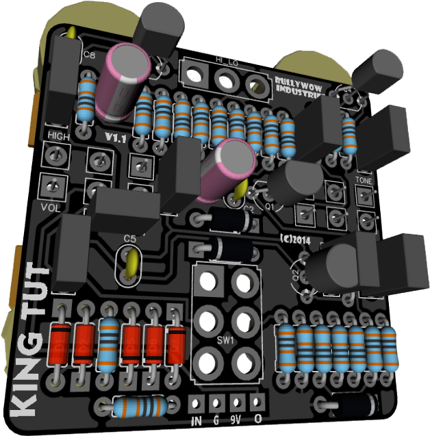 King Tut Fuzz Pcb (750x750), Png Download