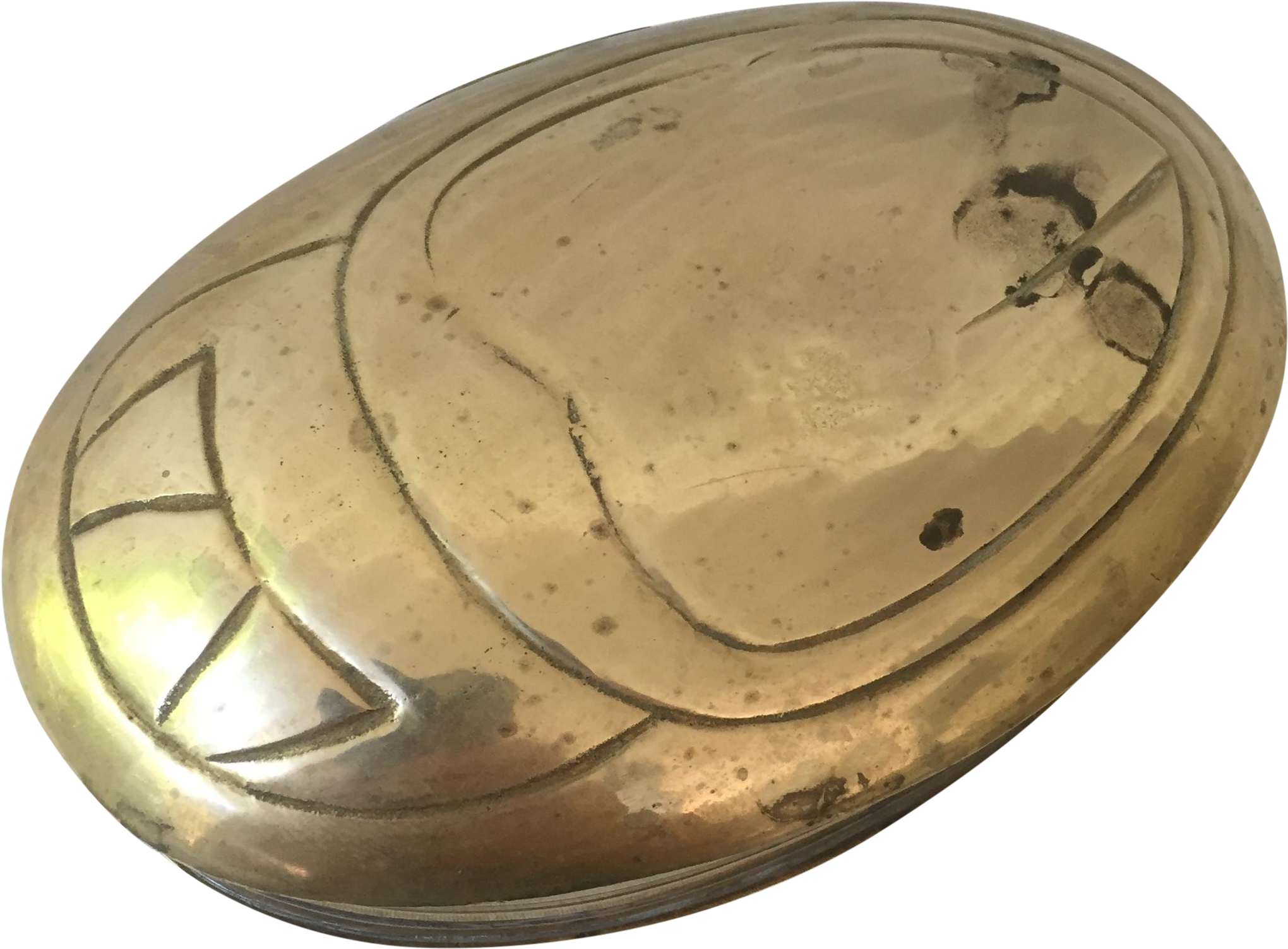 Vintage Brass Scarab Box On Chairish (2059x1523), Png Download