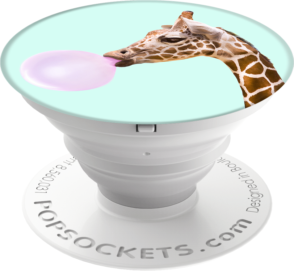 Bubble Gum Giraffe Popsocket (1000x1000), Png Download