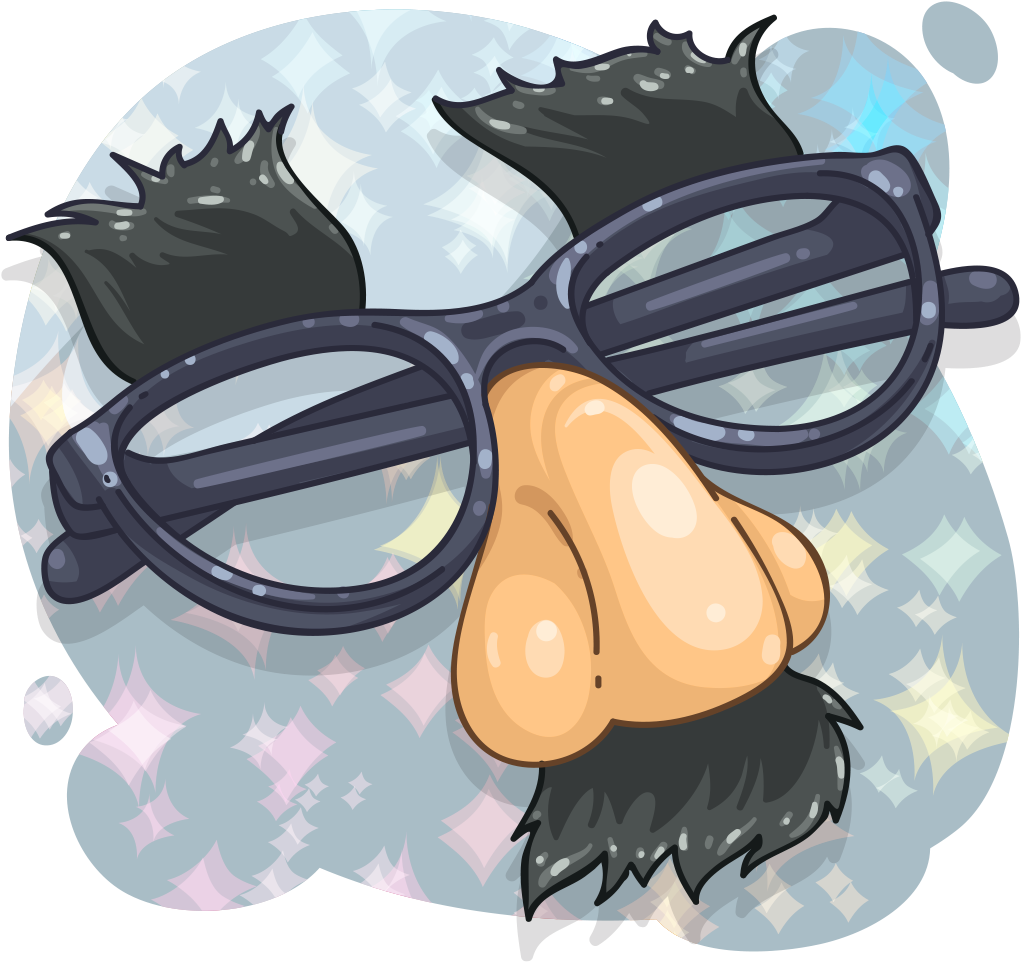 Gag Glasses (1024x1024), Png Download