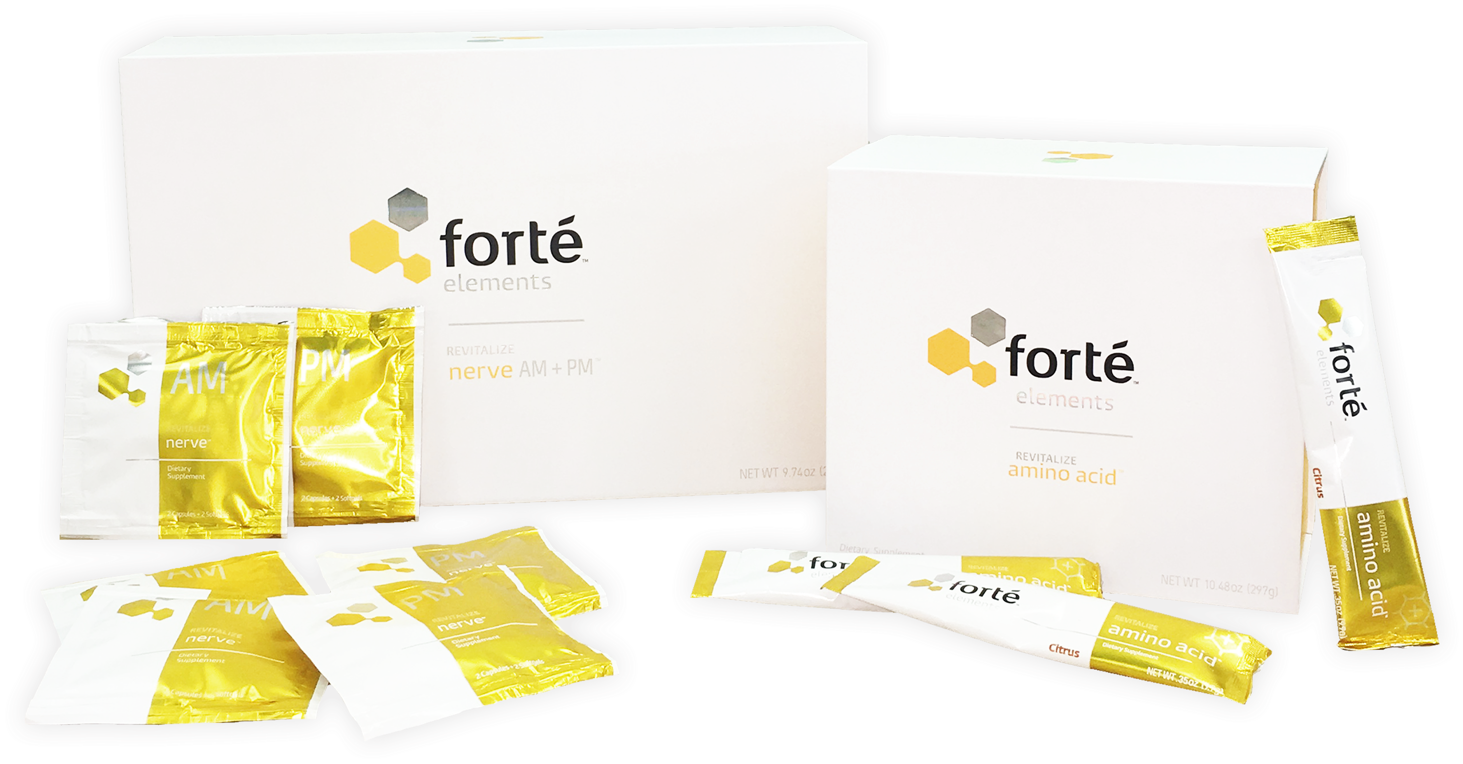 Nerve And Amino Acid Bundle Yellow Packaging (3024x3024), Png Download