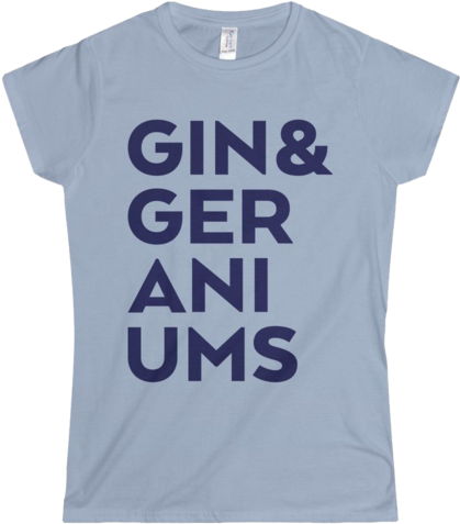 Gin & Geraniums Women's Softstyle (600x600), Png Download