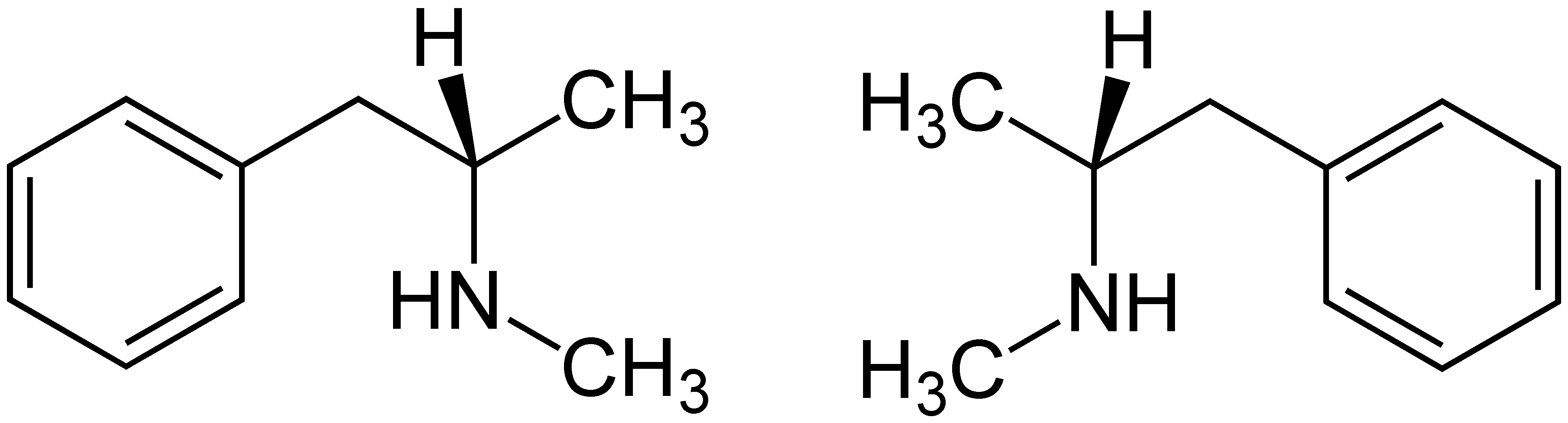 -methamphetamine Structural Formulae (3870x1046), Png Download