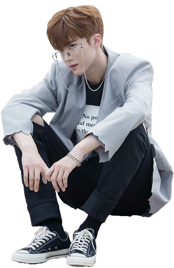 Yanan Sitting Handsome Korean (750x899), Png Download