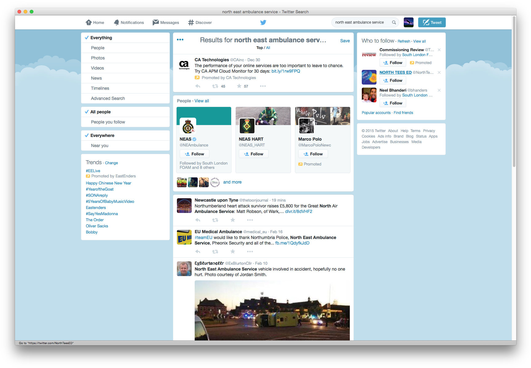 Twitter Search Results Will Have A Follow Button Underneath (1747x1212), Png Download