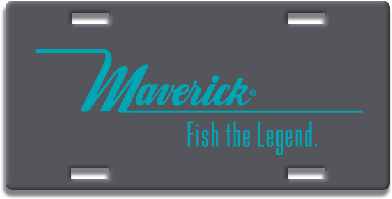 Maverick Aluminum License Plate (600x800), Png Download