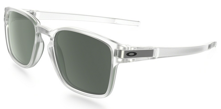 Oakley Latch Square Matte Clear With Dark Grey Lenses (759x759), Png Download