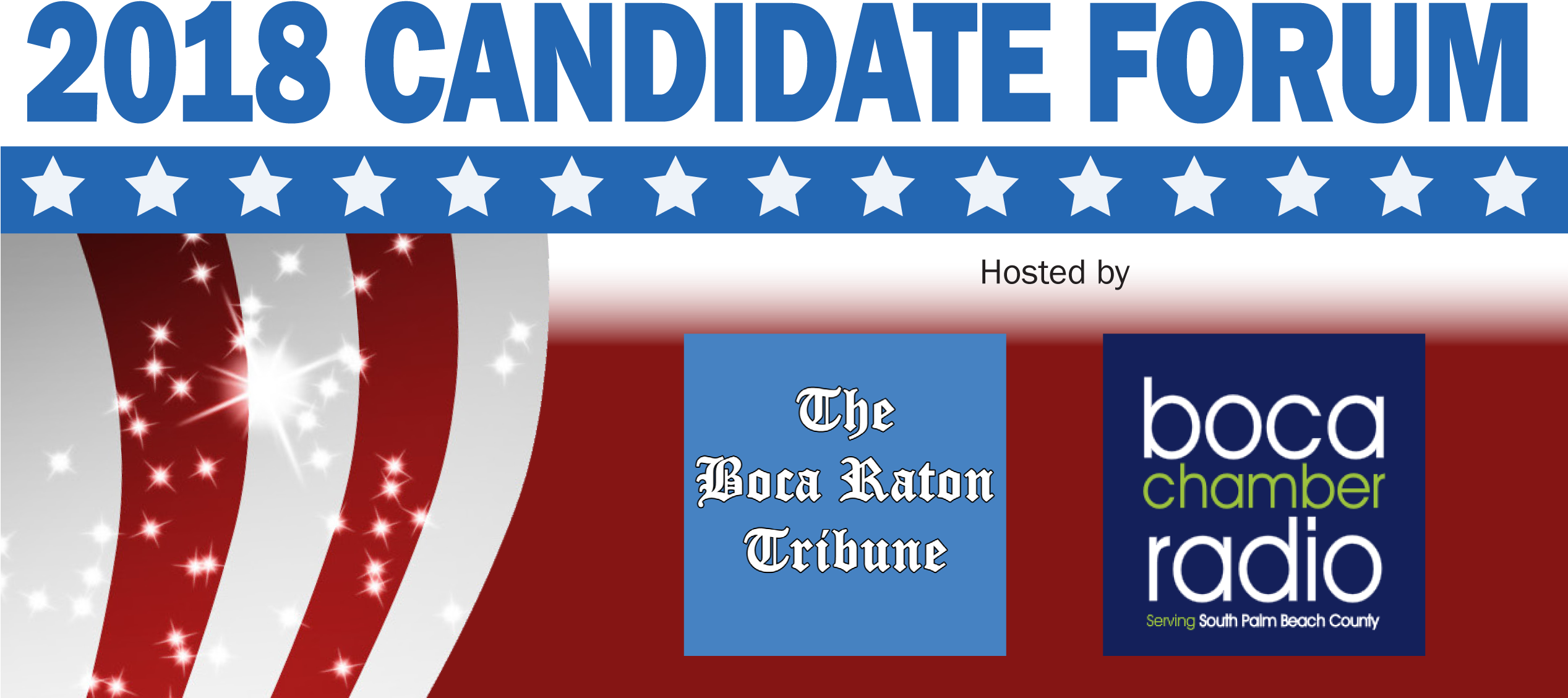 Five Of Six Candidates Confirmed For Boca Raton Tribune (2534x1168), Png Download