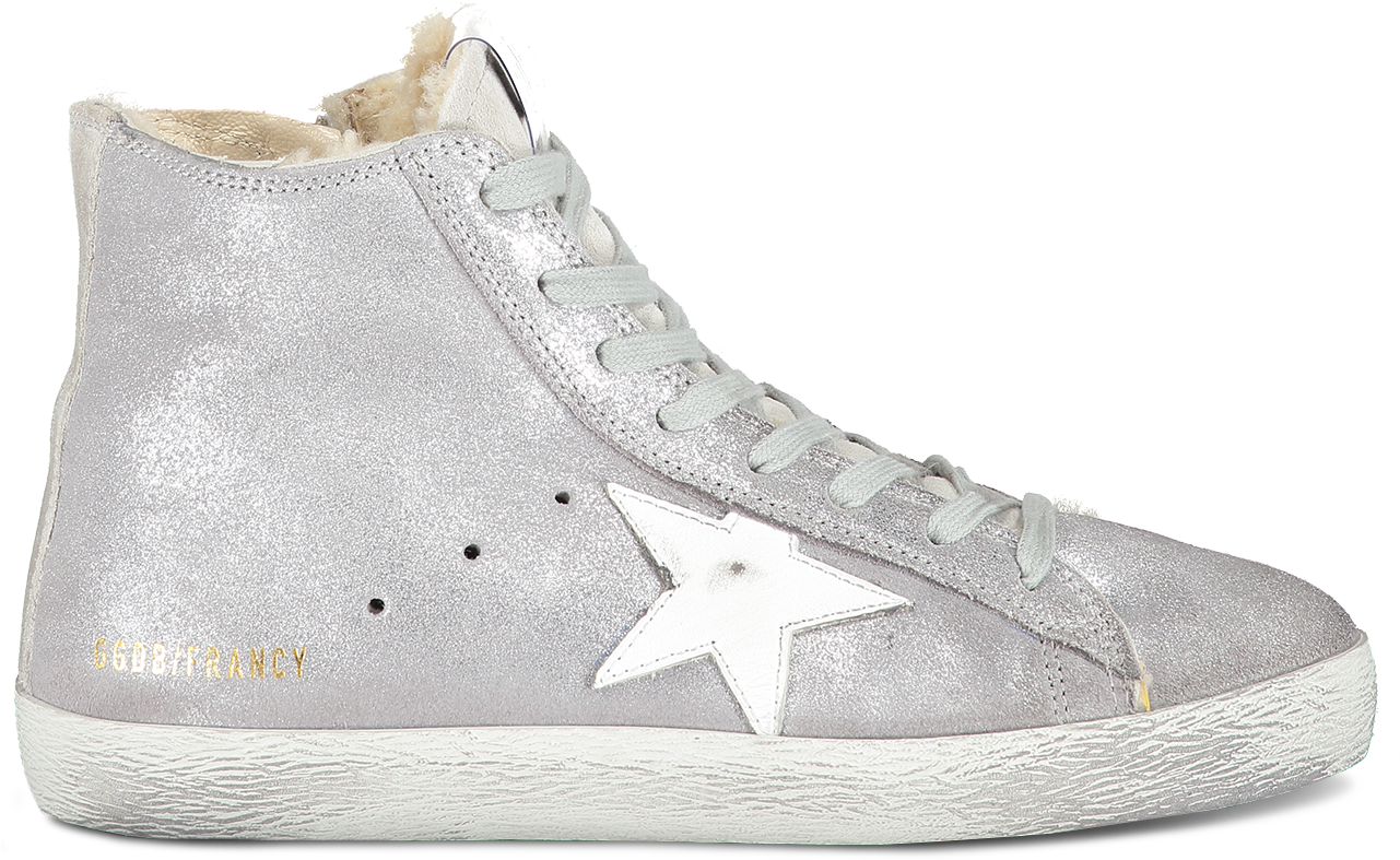 Women's Francy Sneaker In Silver Suede (1280x1920), Png Download