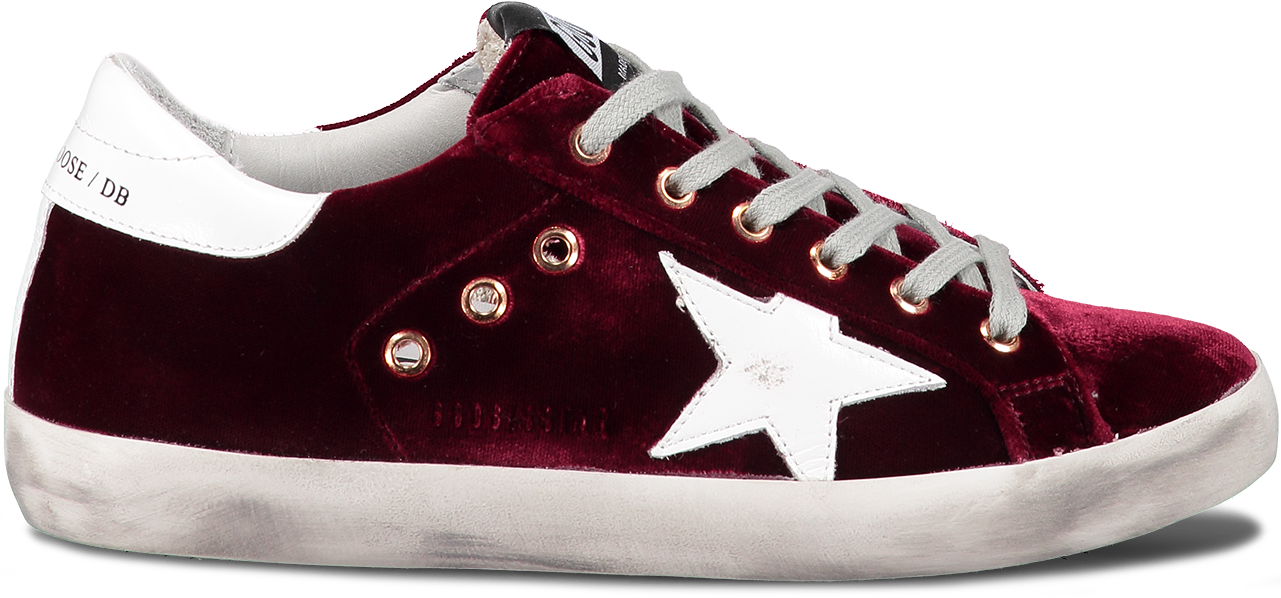 Women's Superstar Sneaker In Bordeaux Velvet (1280x1920), Png Download