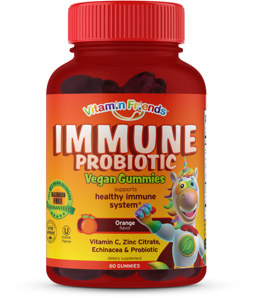 Probiotics, Vitamin C, Echinacea & Zinc Citrate (943x1200), Png Download