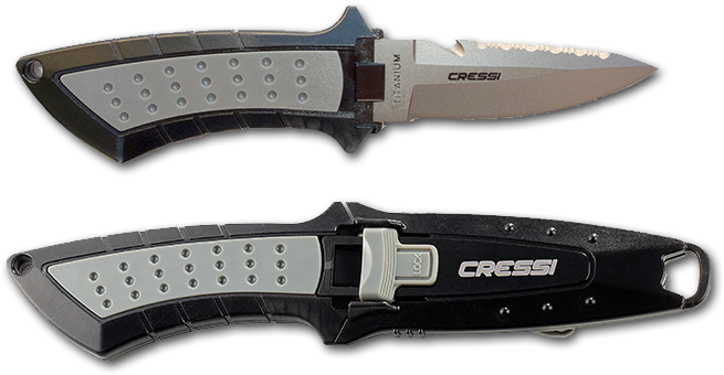 Cuchillo De Buceo Lima Titanium Cressi (700x500), Png Download