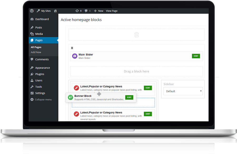 Viral Kaboom Takes The Orange-themes Builder Framework (900x585), Png Download